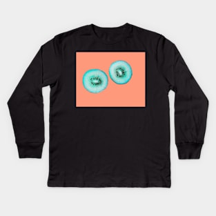 Kiwi friends no. 2 Kids Long Sleeve T-Shirt